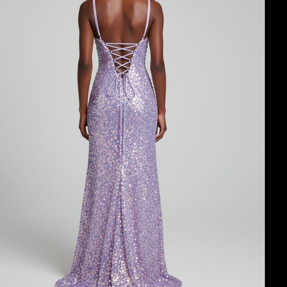 Alyce lavender sequin dress, size 000, NEW WITH TAGS! - Picture 2 of 2